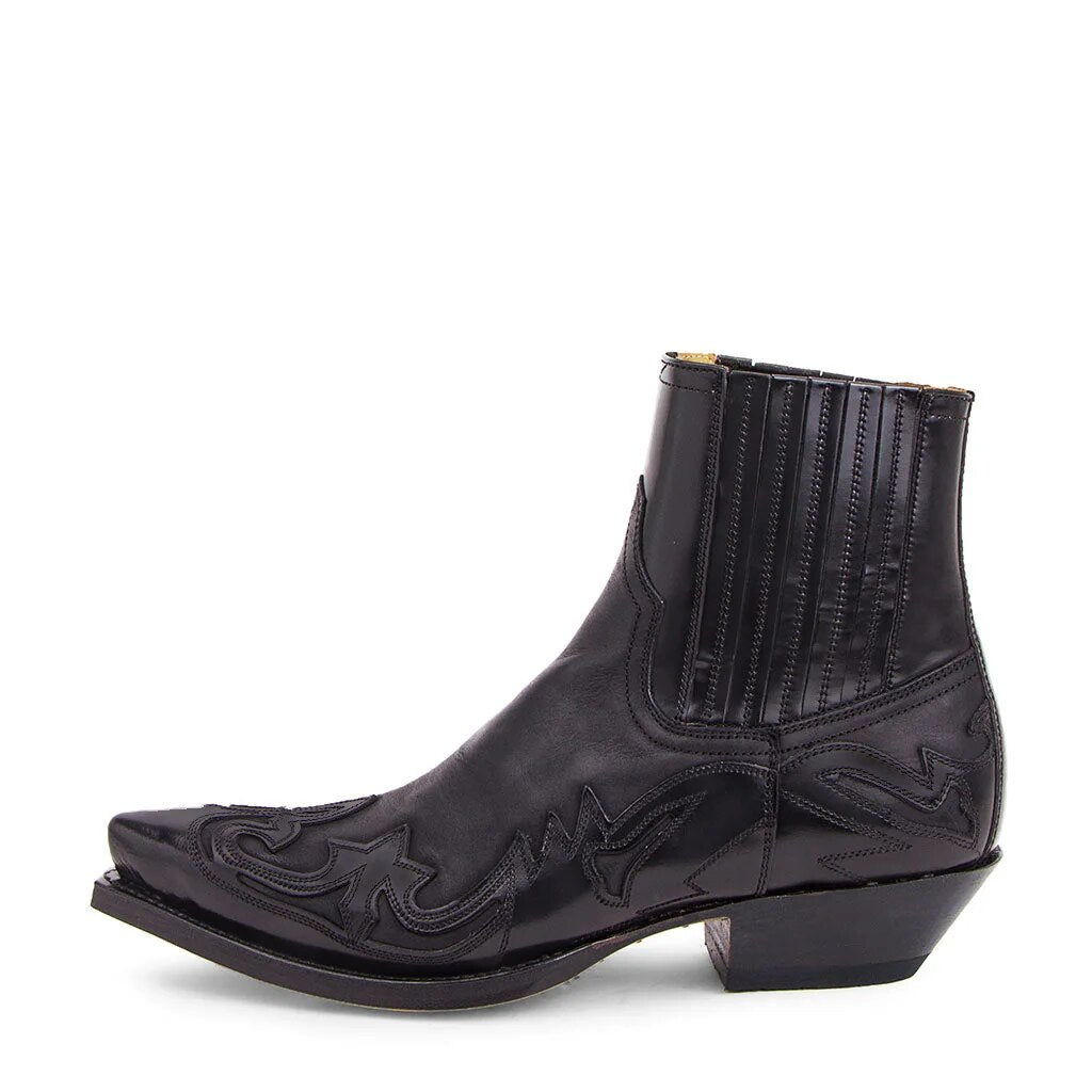 Nyomi Bottes Femme Western Bottes de Cow-Boy en Cuir avec Semelle Antidérapante & Style Chic