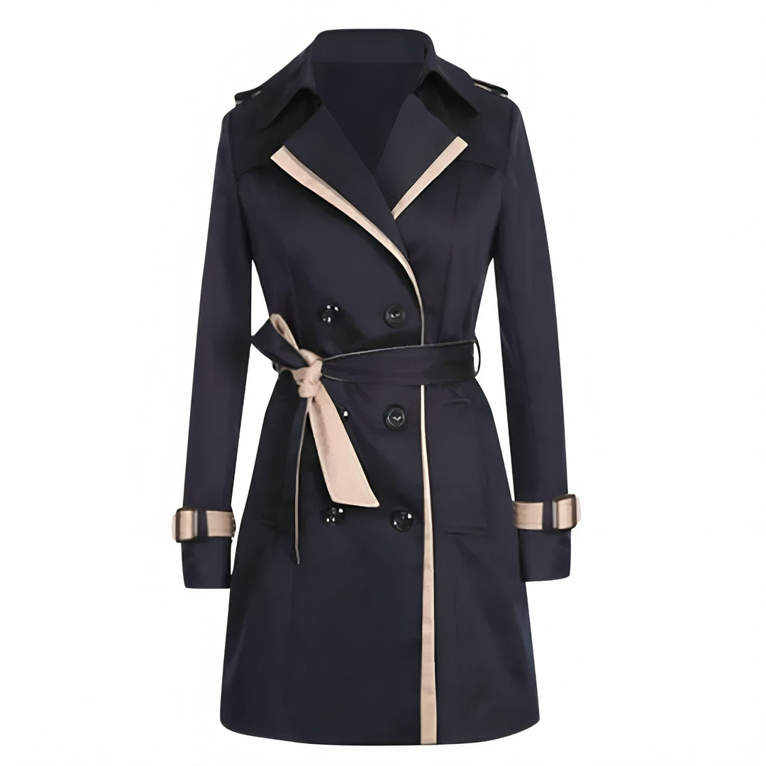 Kaira Trench-Coat Femme Coupe Longue Élégante avec Ceinture Réglable & Fermeture Boutonnée, vue 5
