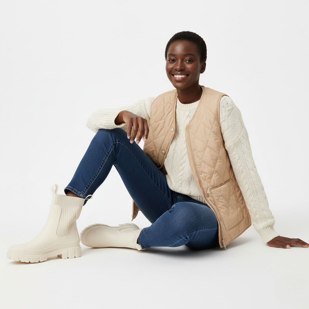 Zaria Bottes de Pluie Femme Imperméables Légères avec Semelle Antidérapante, vue 6