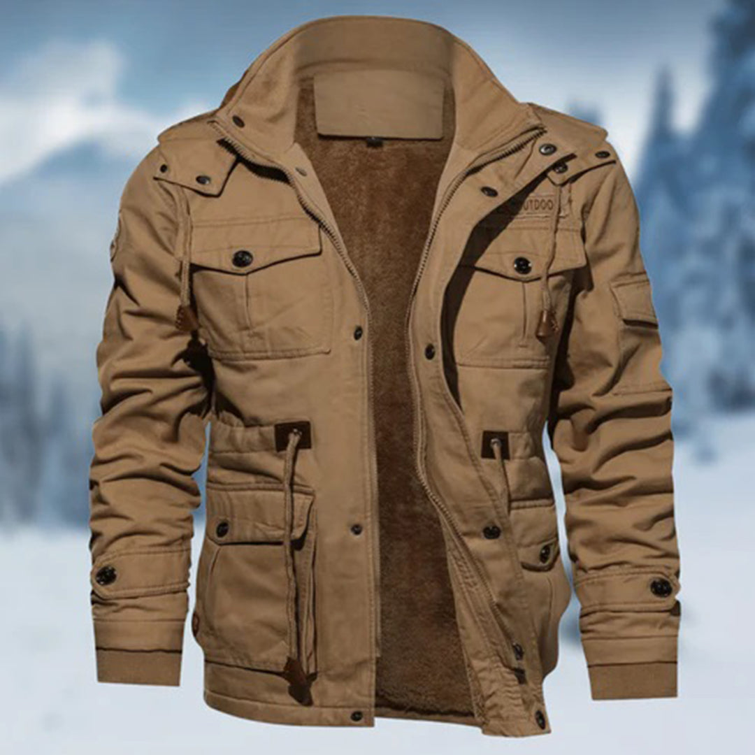 Loren Veste d’Hiver Homme Manteau Chaud Isolé et Imperméable au Design Fonctionnel Durable