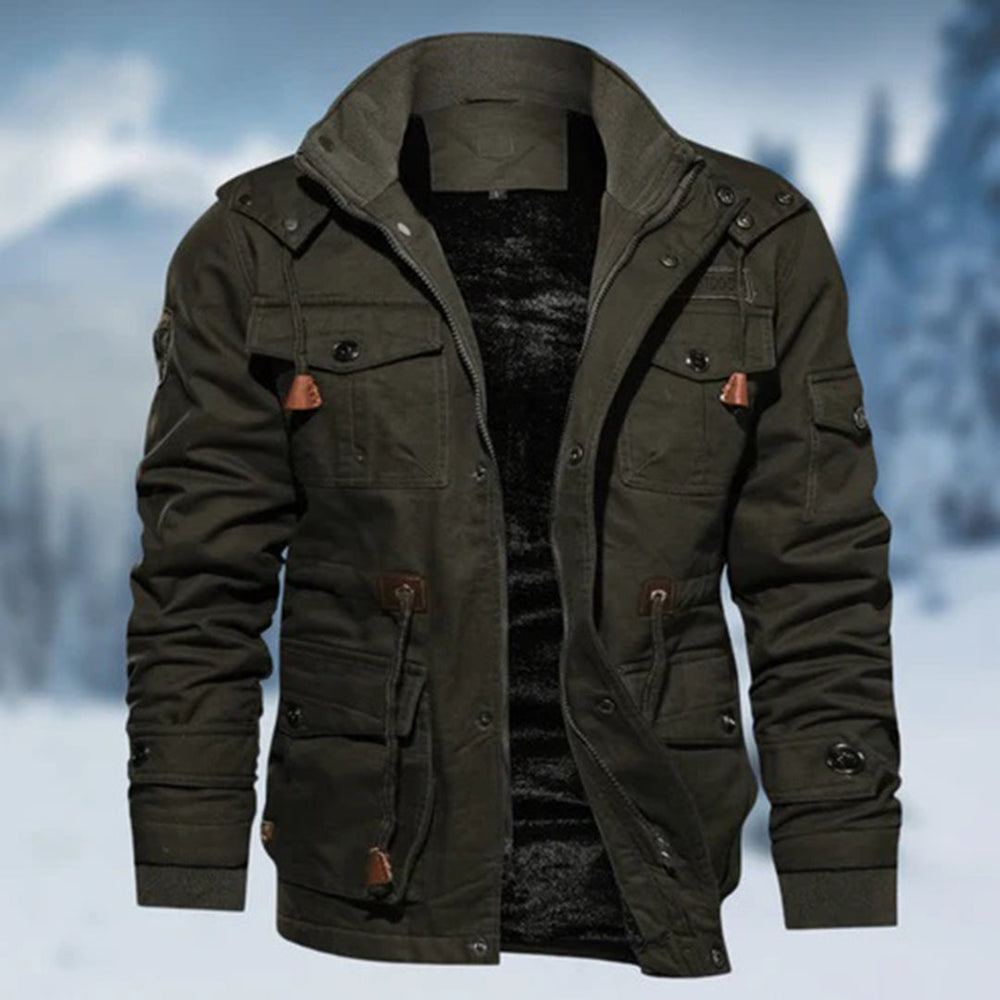 Loren Veste d’Hiver Homme Manteau Chaud Isolé et Imperméable au Design Fonctionnel Durable, vue 2
