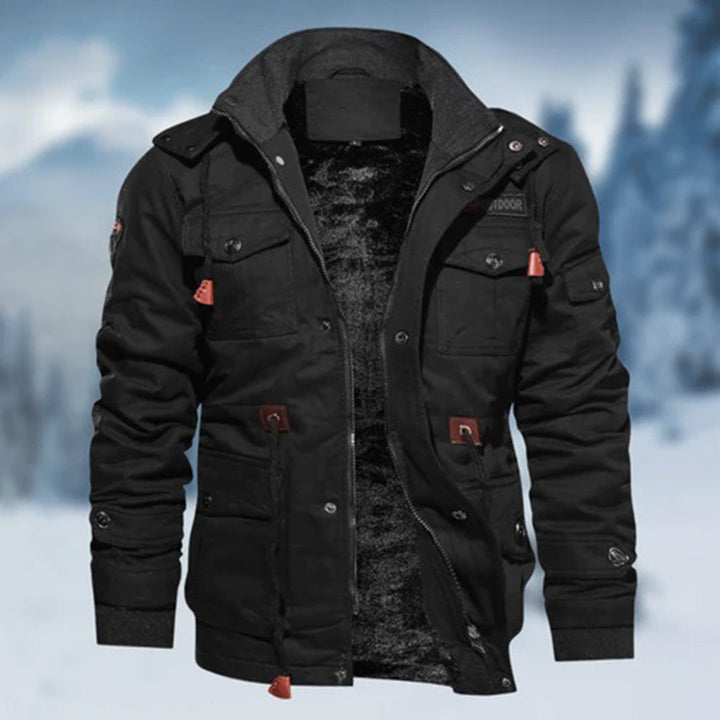 Loren Veste d’Hiver Homme Manteau Chaud Isolé et Imperméable au Design Fonctionnel Durable, vue 3