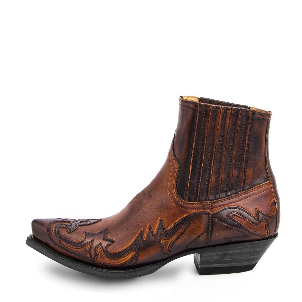Nyomi Bottes Femme Western Bottes de Cow-Boy en Cuir avec Semelle Antidérapante & Style Chic, vue 2