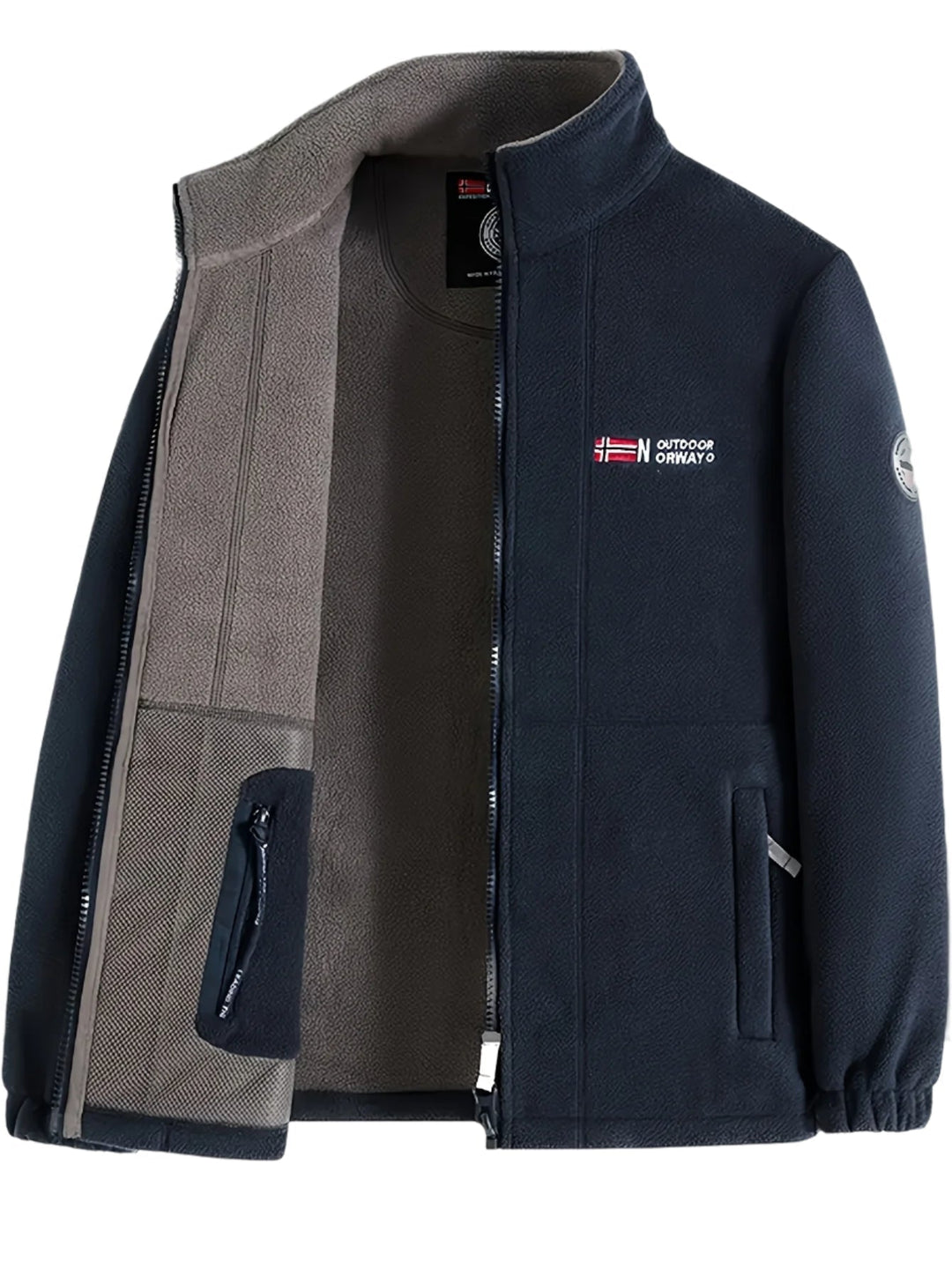 Julius Veste Polaire Outdoor Homme Douce, Chaude & Légère avec Col Protecteur