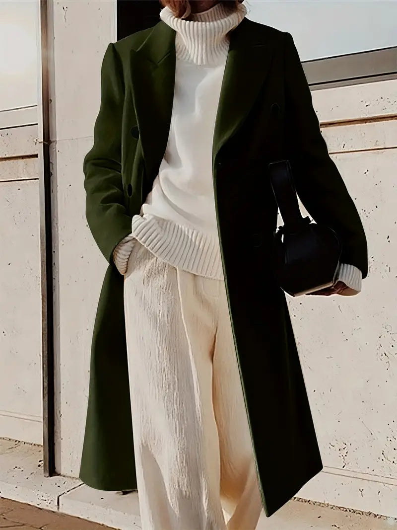 Mariana Manteau Long Femme Trench Élégant en Cachemire avec Coupe Moderne & Intemporelle, vue 5