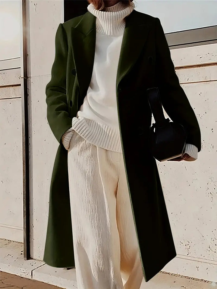 Mariana Manteau Long Femme Trench Élégant en Cachemire avec Coupe Moderne & Intemporelle, vue 5