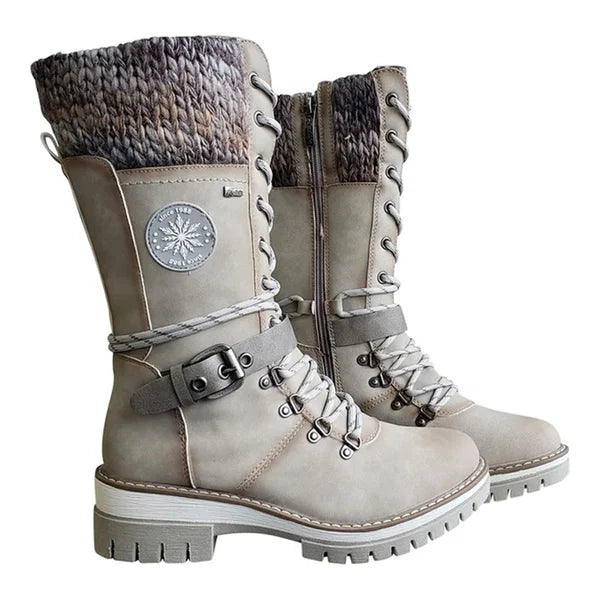 Kylee Bottes Hautes Femme Hiver Élégantes avec Isolation Chaude, Doublure Confort & Fermeture Zippée