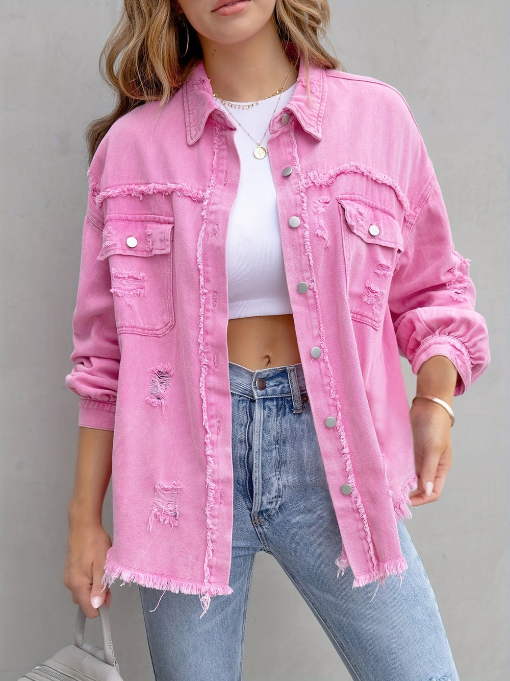 Gilet en Denim pour femme, vue 2