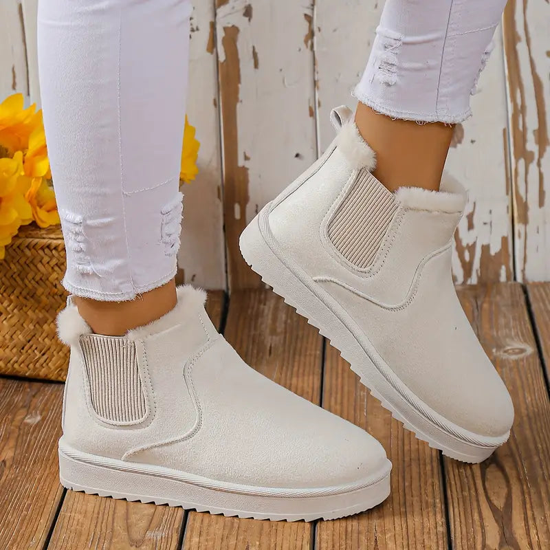 Millie Bottines Femme Chaudes Bottines à Enfiler avec Doublure Fausse Fourrure & Semelle Robuste, vue 2
