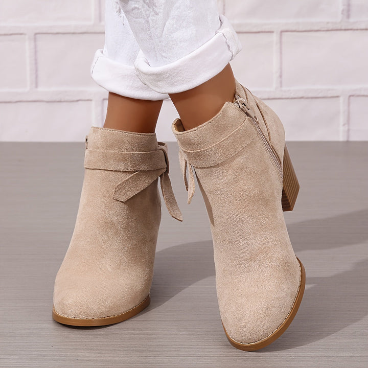 Léa | Bottines Élégantes à Talon Stable
