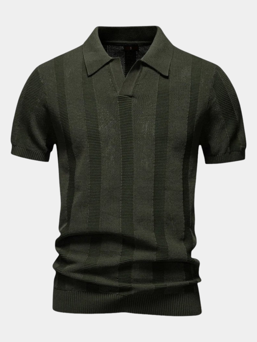 POLO EN MAILLE ÉLEVÉE