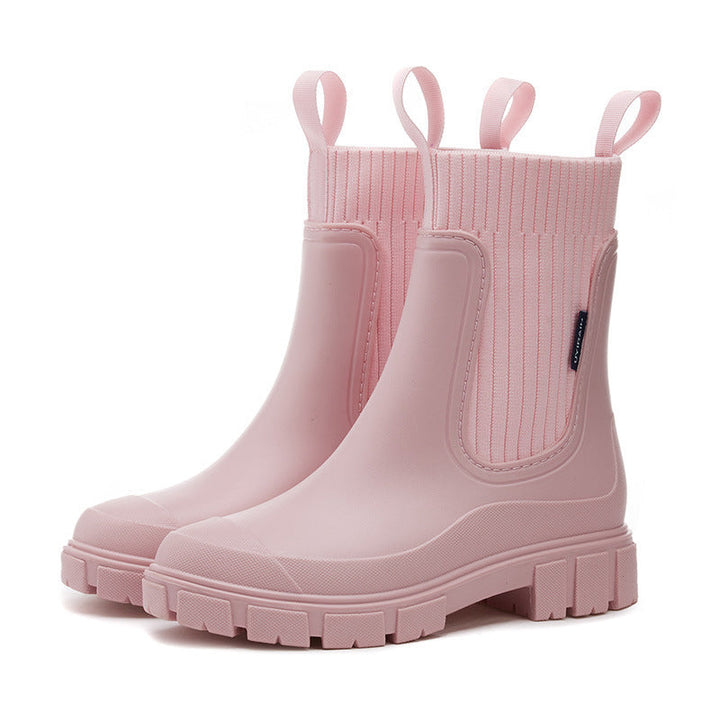 Zaria Bottes de Pluie Femme Imperméables Légères avec Semelle Antidérapante