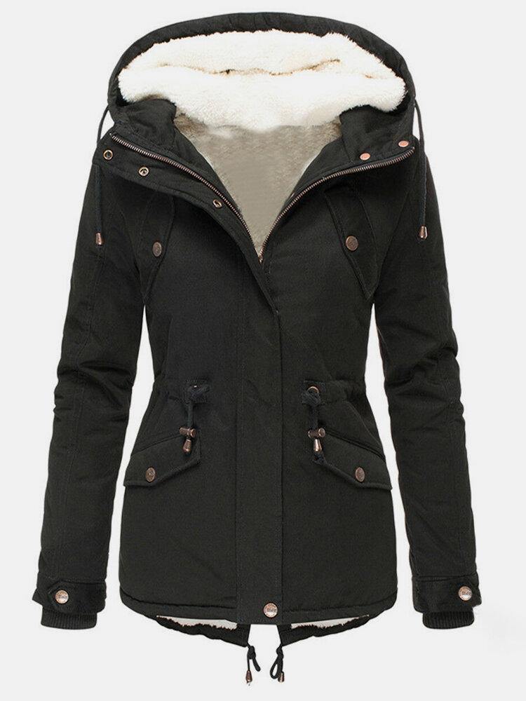 Claire Veste d’Hiver Femme Manteau Chaud Imperméable avec Capuche & Doublure Douce, vue 5