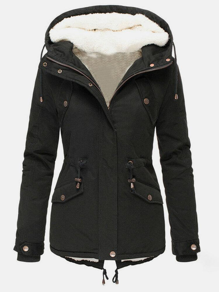Claire Veste d’Hiver Femme Manteau Chaud Imperméable avec Capuche & Doublure Douce, vue 5