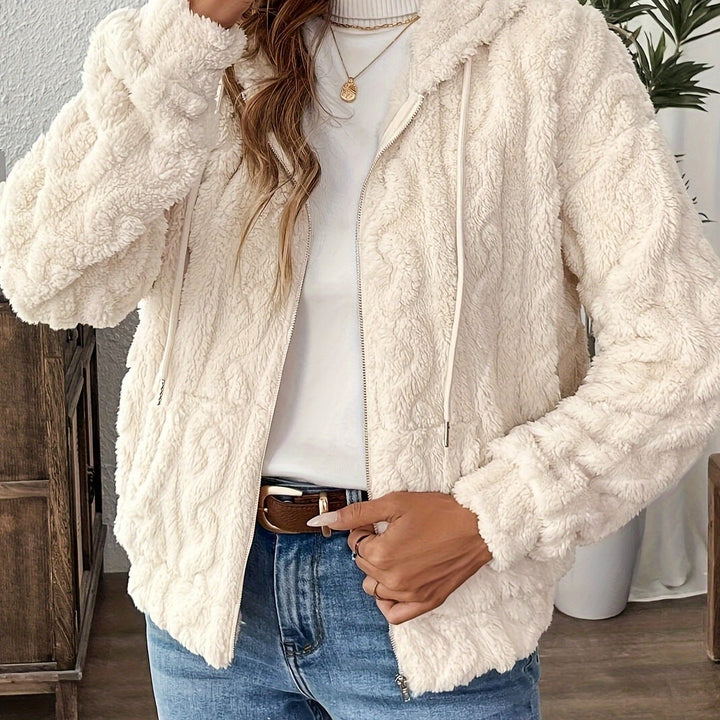Francesca Veste Femme Veste Zippée à Capuche en Polaire Douce & Chaude pour Automne/Hiver, vue 6