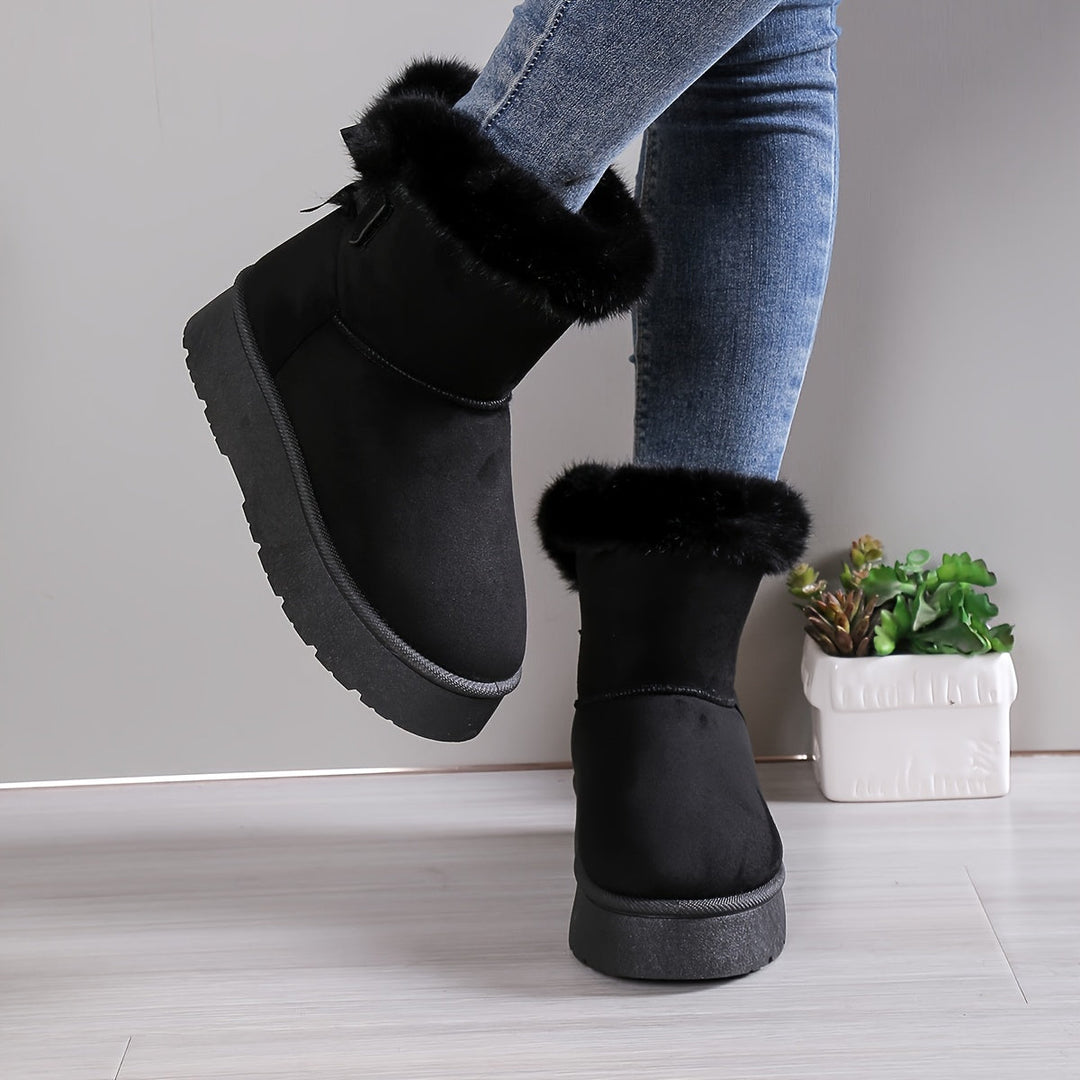 Zainab Bottes Hiver Femme Doublure Thermique Chaude & Semelle Antidérapante Confortable, vue 3