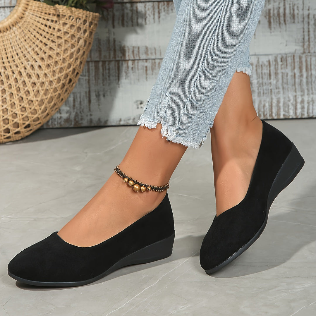 Éliane™ – Ballerines confortables à talon compensé
