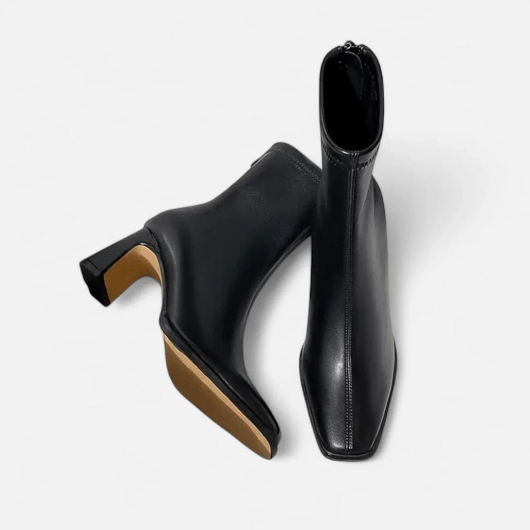 Madison Bottines Femme Bottines Hiver Vintage à Bout Carré avec Doublure Chaude & Talon Bloc, vue 7
