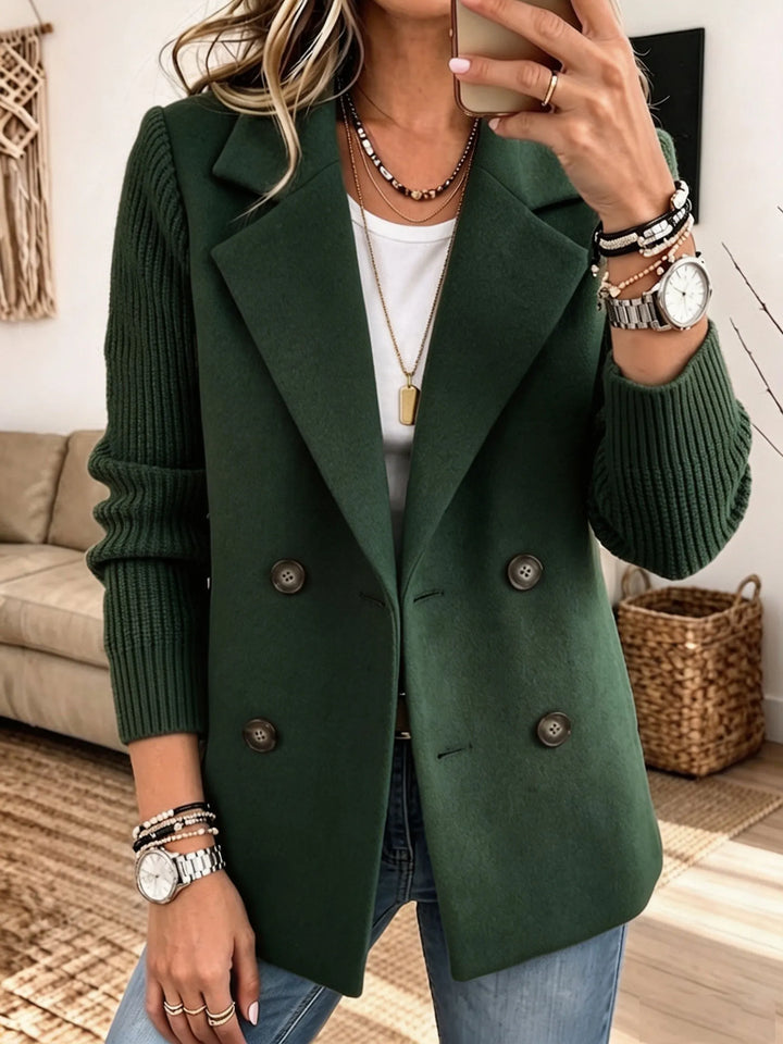 Blazer élégant femme à manches en maille