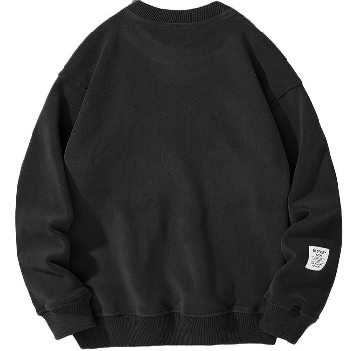 Pull Décontracté À Col Rond Avec Lettres Brodées Pour Hommes, vue 7