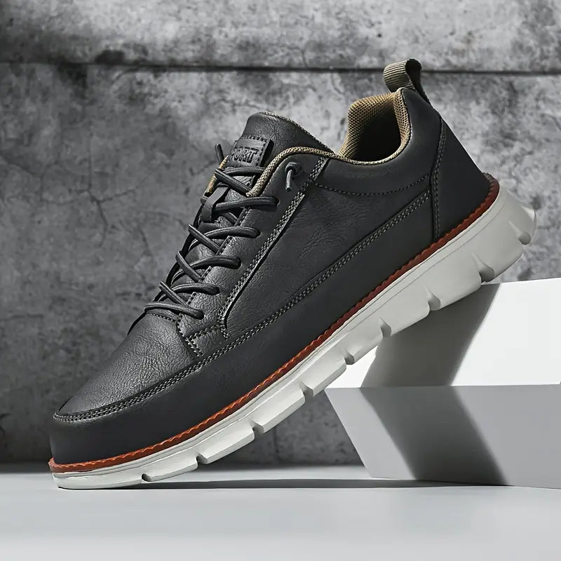 BASKETS EN CUIR AVEC SOUTIEN