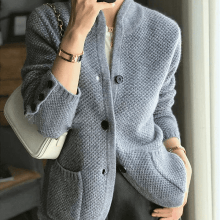 Xyla Cardigan Femme Cardigan Douillet et Sophistiqué au Style Élégant et Confortable, vue 3