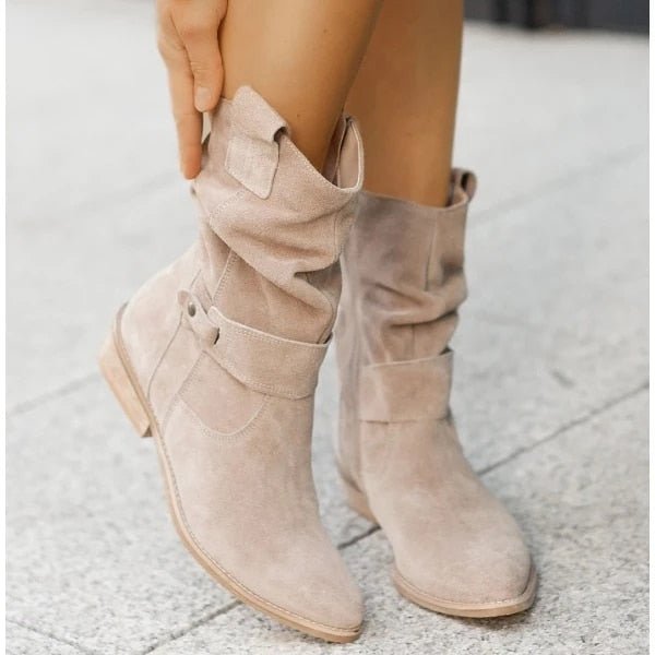 Ellis Bottines Suédées Décontractées Style Western Chic et Confort Urbain pour Tous les Jours