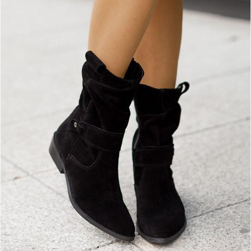 Ellis Bottines Suédées Décontractées Style Western Chic et Confort Urbain pour Tous les Jours, vue 2