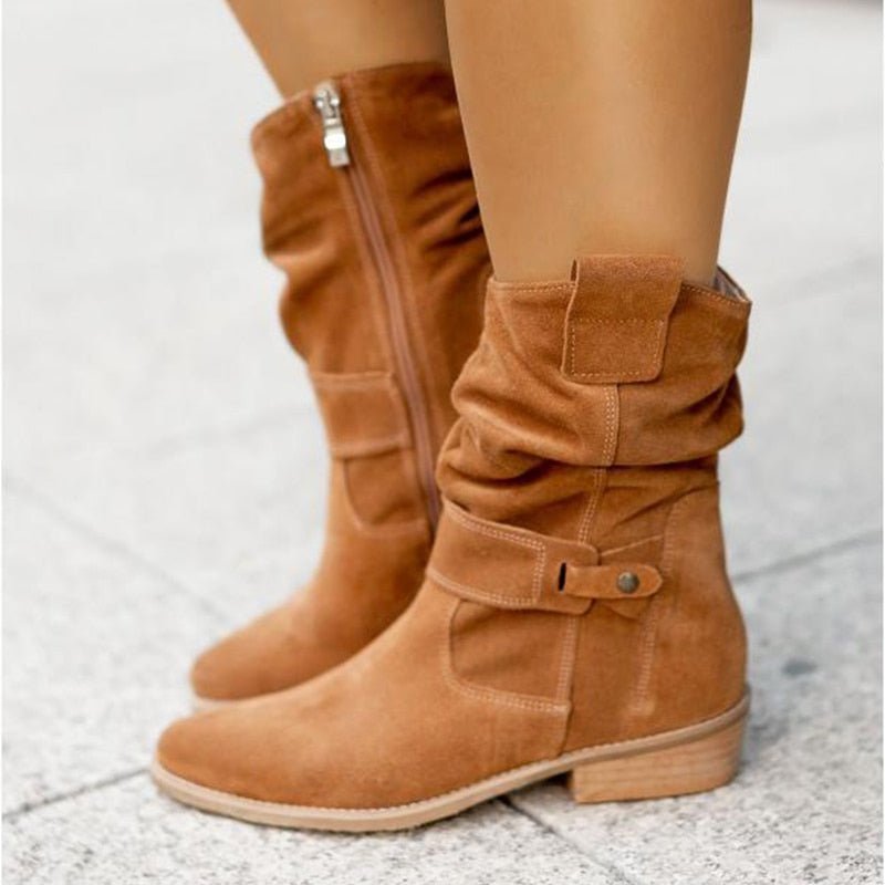Ellis Bottines Suédées Décontractées Style Western Chic et Confort Urbain pour Tous les Jours, vue 5