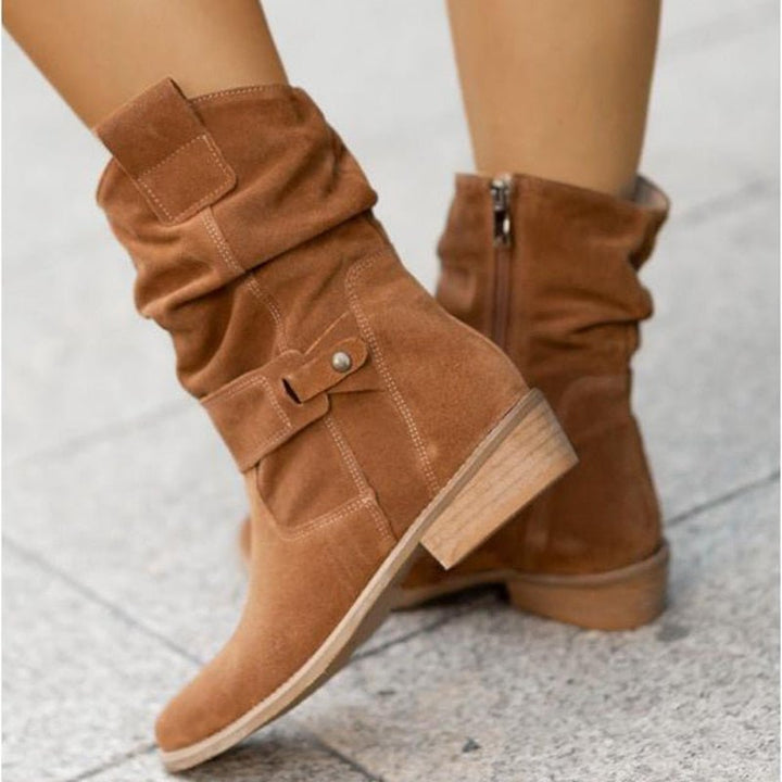 Ellis Bottines Suédées Décontractées Style Western Chic et Confort Urbain pour Tous les Jours, vue 6