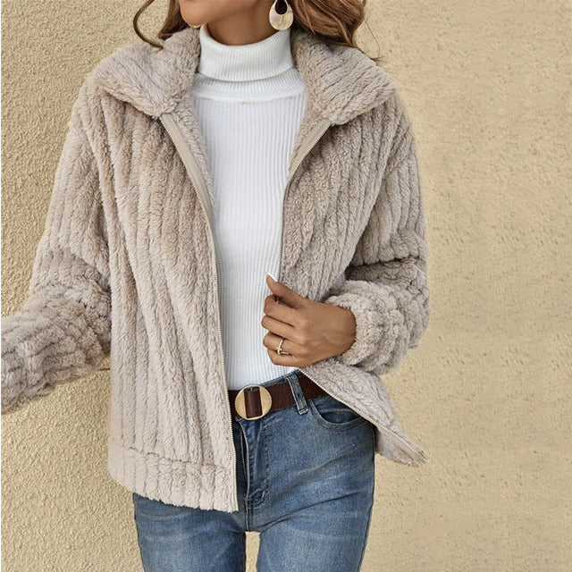 Manteau en Peluche pour femme, vue 2