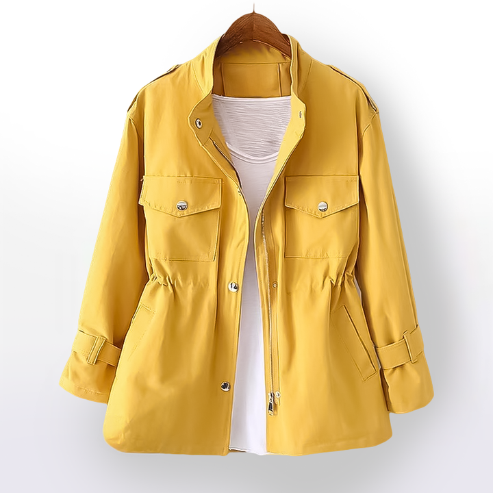 Julie Femme Imperméable Coton Ciré Manteau Étanche Élégant & Léger pour Mi-Saison, vue 5