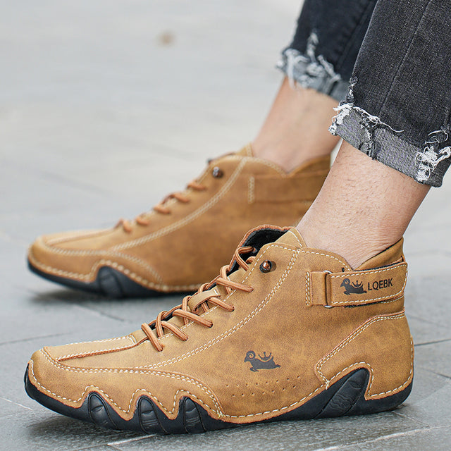 Émeline Chaussures en cuir antidérapantes ultra-confortables Femme