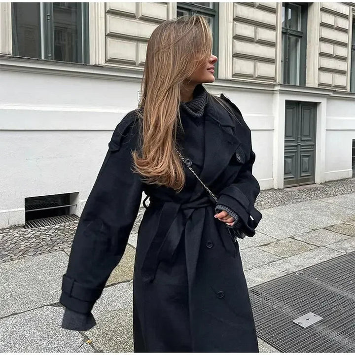 Ambre Manteau Oversize Long Femme – Chic & Confort