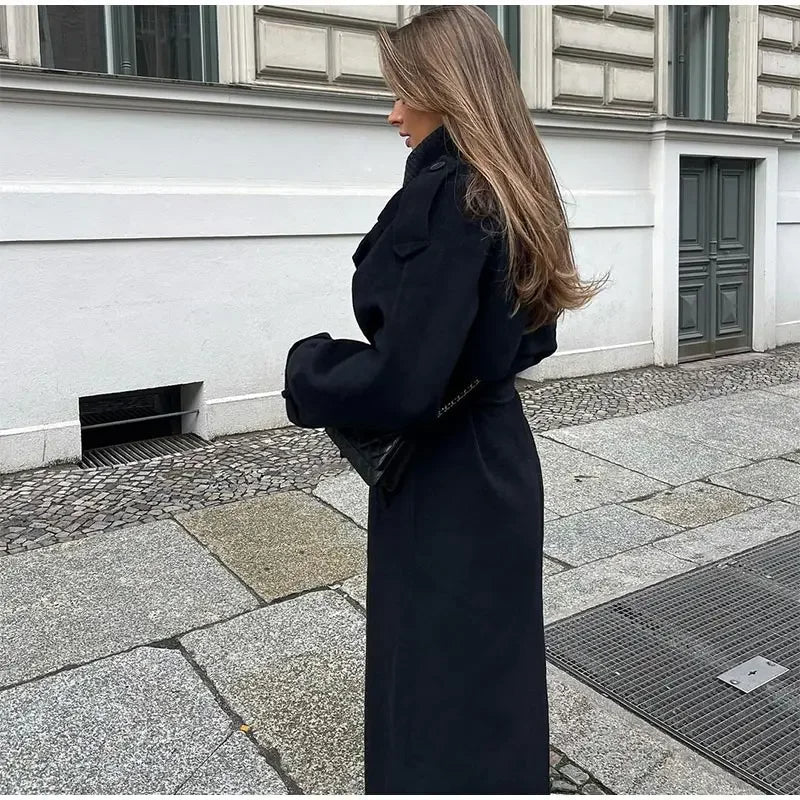 Ambre Manteau Oversize Long Femme – Chic & Confort