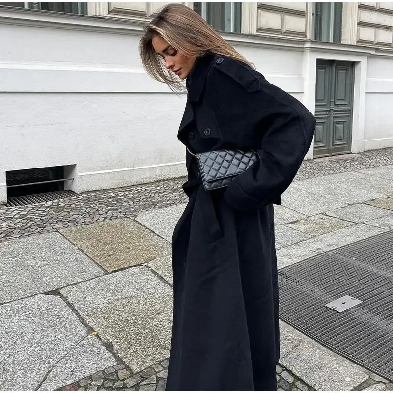 Ambre Manteau Oversize Long Femme – Chic & Confort