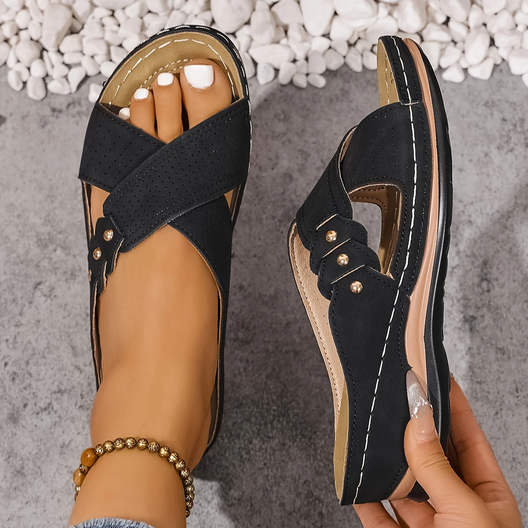 Sandales à Talon Compensé Chic pour femme, vue 5