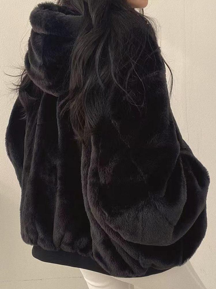 Daniela Veste Teddy Oversize Femme Bomber Doux Réversible avec Poches & Style Streetwear, vue 8
