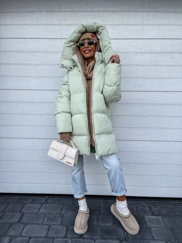Sheila Manteau Femme d’Hiver Chaud, Épais avec Capuche Intégrée & Fermeture Éclair, vue 2