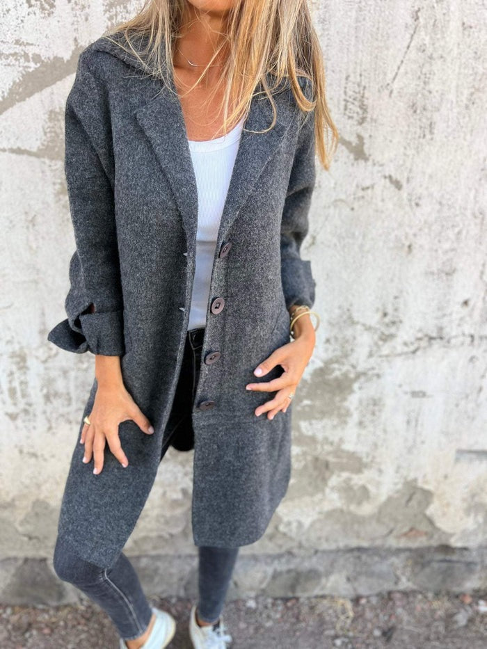 Sophie Femme Manteau Printemps Manteau en Laine Élégant & Léger pour Mi-Saison, vue 3