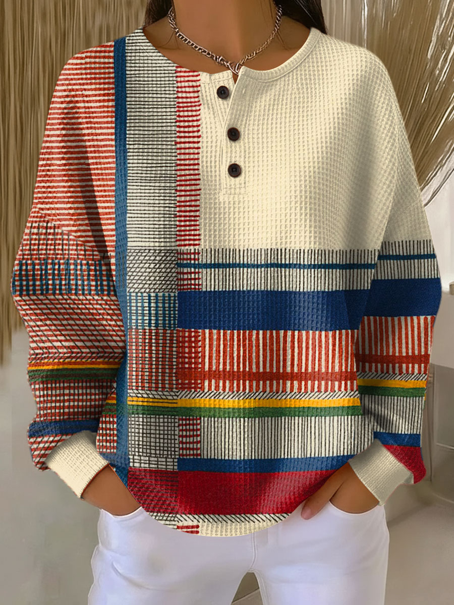 Pull en Tricot Gaufre pour femme, vue 16