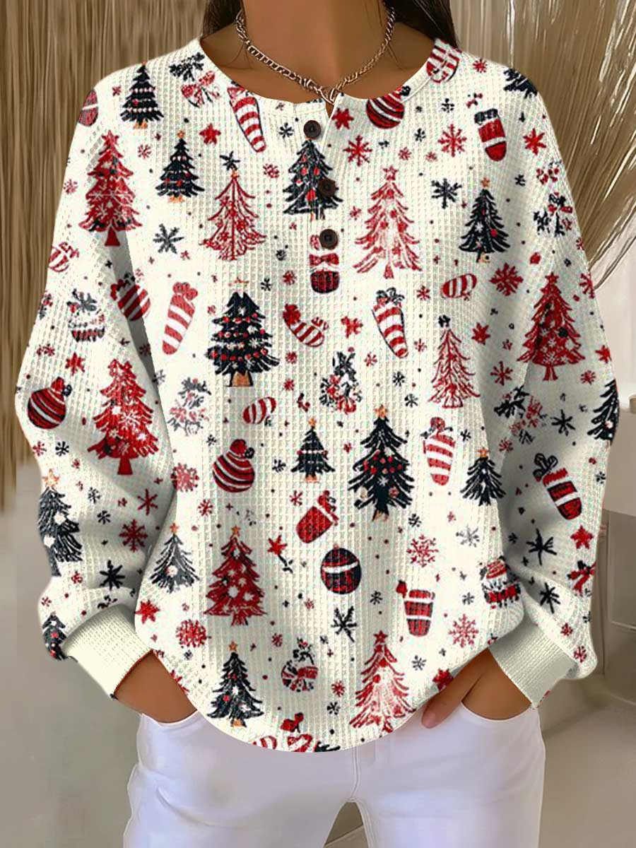 Pull en Tricot Gaufre pour femme, vue 2