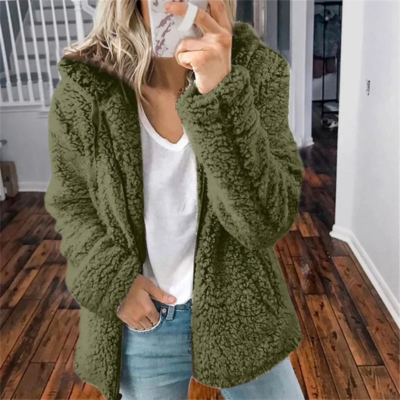 Olivia Cardigan Femme Gilet en Molleton Doux Confortable & Élégant au Quotidien, vue 4