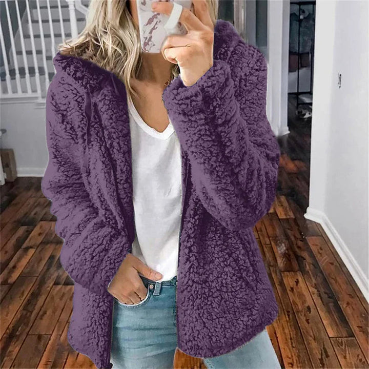 Olivia Cardigan Femme Cardigan Doux en Polaire Oversize & Confortable pour l’Hiver, vue 8