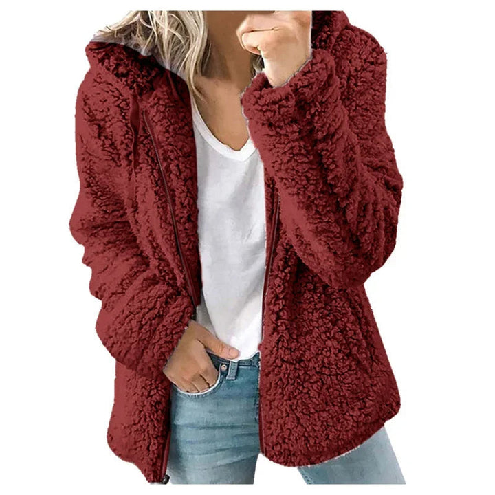 Olivia Cardigan Femme Cardigan Doux en Polaire Oversize & Confortable pour l’Hiver, vue 7