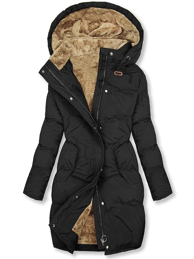 Antonella Manteau Femme Hiver Modèle Chaud Isolé avec Doublure & Fermeture Zippée, vue 2