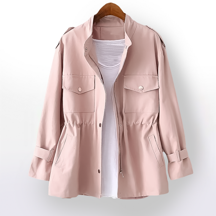 Julie Femme Imperméable Coton Ciré Manteau Étanche Élégant & Léger pour Mi-Saison, vue 3