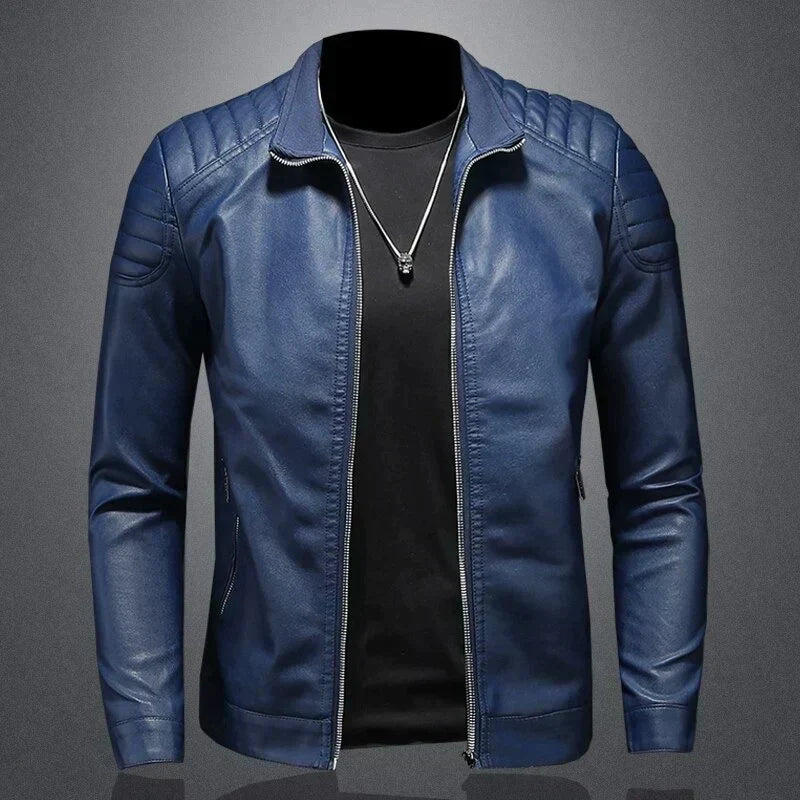 Lance Veste Homme en Cuir Élégante, Confortable avec Coupe Régulière & Fermeture Éclair, vue 6