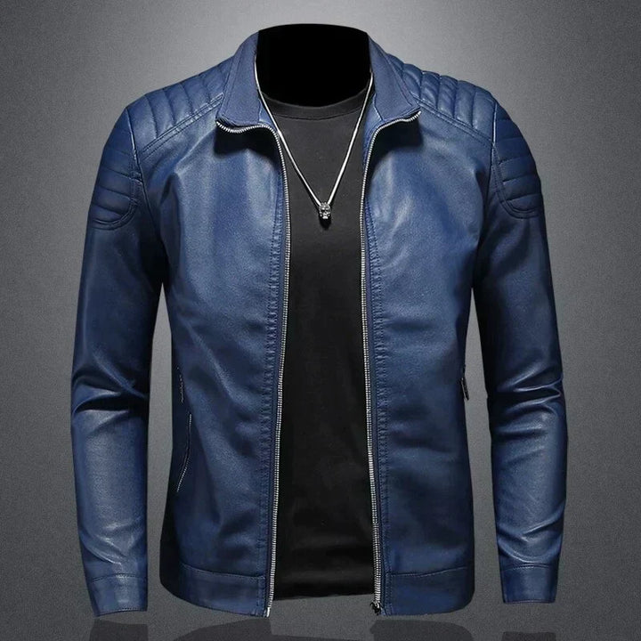 Lance Veste Homme en Cuir Élégante, Confortable avec Coupe Régulière & Fermeture Éclair, vue 6