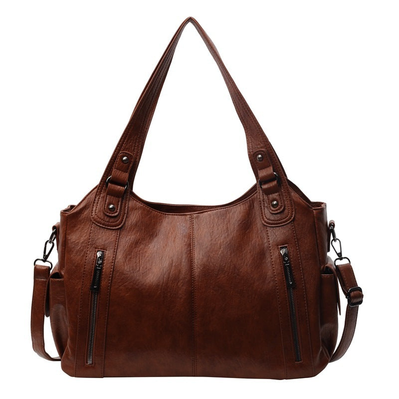 Clara Sac à Main Femme Sac en Cuir Élégant avec Compartiments Spacieux & Détails Zippés, vue 15